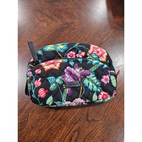 Retired Vera Bradley Vines Floral Triple Zip Cross Body Purse Handbag & Wallet - Picture 5 of 7